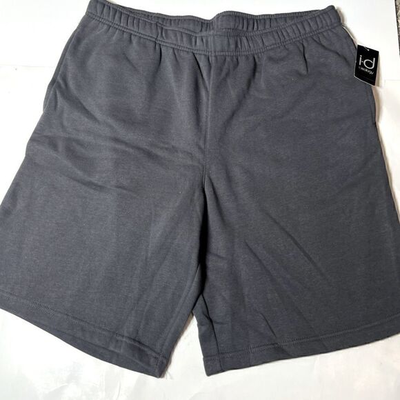 New ID Ideology Mens Fleece Shorts Stormy deep charcoal L - Picture 5 of 9